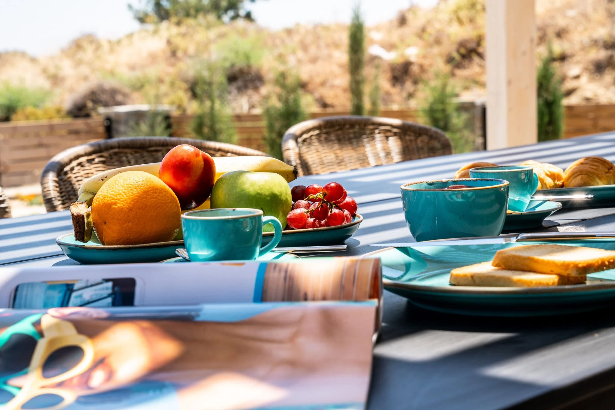 Local produce at Villa Aelia