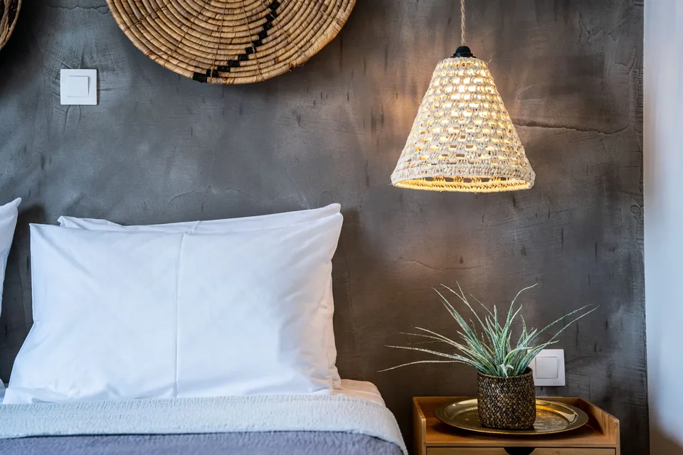 Aelia Woven Bedside Lamp