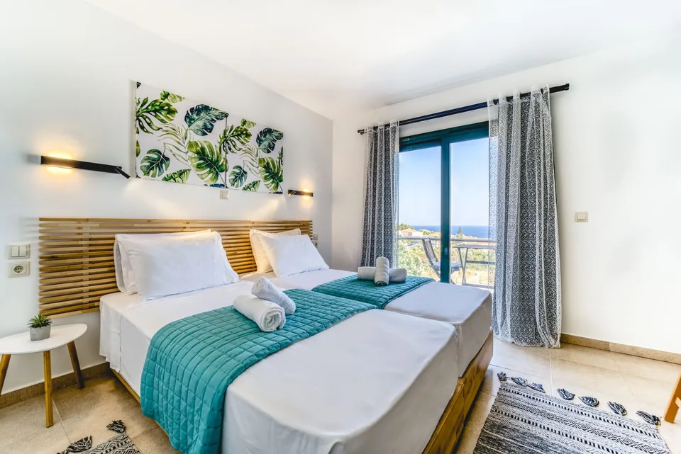 Amalthia Bright Turquoise Bedroom